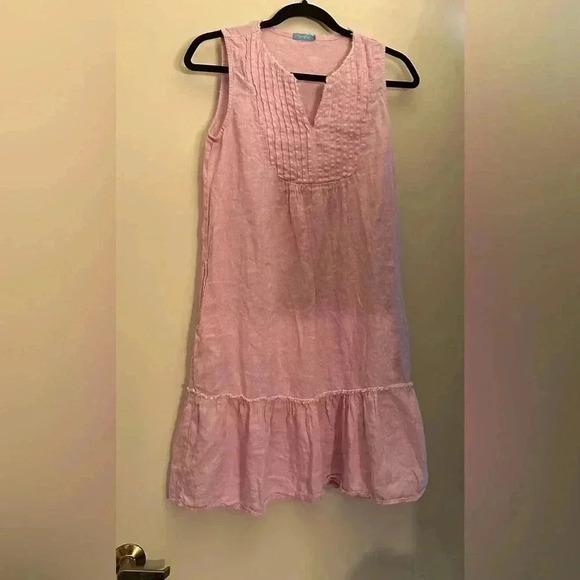 J. McLaughlin Maryann Linen Dress in Peony - Picture 3 of 9